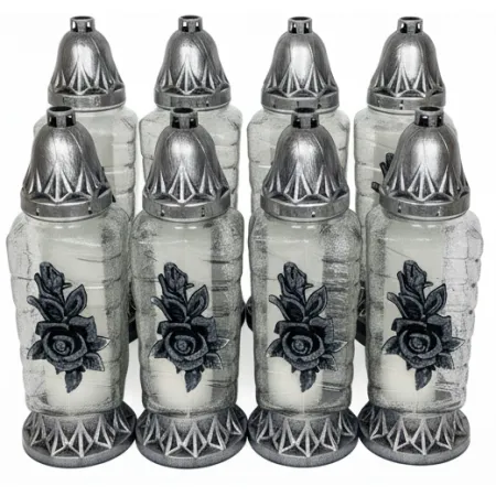 ZNICZ RÓŻA  - 033 ( 1 opakowanie 8 szt. )